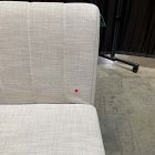 Open Box: Emmett Dining Banquette Armless Single - Performance Yarn Dyed Linen Weave Frost Gray, Acorn