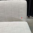 Open Box: Emmett Dining Banquette Armless Single - Performance Yarn Dyed Linen Weave Frost Gray, Acorn