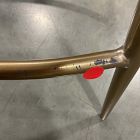 Open Box: Finley Leather Counter Stool (26") - Saddle Leather Nut, Champagne Bronze