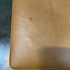 Open Box: Hamilton Leather Ottoman - Charme Leather Burnt Sienna, Almond