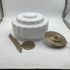 Open Box: Jules Pendant , Small - Milk Glass, Champagne Bronze