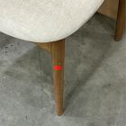 Open Box: Lalia Dining Chair - Performance Distressed Velvet Sand, Blonde