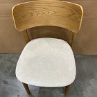 Open Box: Lalia Dining Chair - Performance Distressed Velvet Sand, Blonde