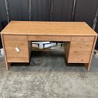 Open Box: Miles Executive Desk (64") - Toasted Oak