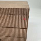 Open Box: Modern Fluted Jewelry Box, Grand (7.5"H) - Dune