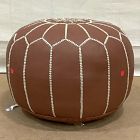 Open Box: Moroccan Pouf, Small (20"D x 14"H) - Tan