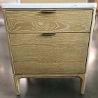 Open Box: Parker Marble Nightstand (21") -Washed Oak