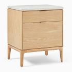 Open Box: Parker Marble Nightstand (21") -Washed Oak