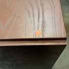 Open Box: Pierce &amp; Ward Burl Wood Nightstand (18") - Claro