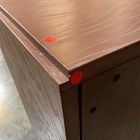 Open Box: Pierce &amp; Ward Burl Wood Nightstand (18") - Claro