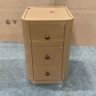 Open Box: Pierce &amp; Ward Lacquered Nightstand (16") - Rustic Gold