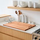 Open Box: StoneWon Designs Co. African Mahogany Cutting Board &amp; Noodle Board, Medium - Brown