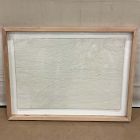 Open Box: Tonal Thread Framed Wall Art (24"W x 32"H) - Natural