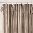 Pierce &amp; Ward Cotton Linen Stripe Shower Curtain