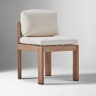 Open Box: Porto Outdoor Side Dining Chair, Set of 2 - Reef, Alabaster