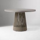 Porto Pedestal Concrete Outdoor Dining Table (44")