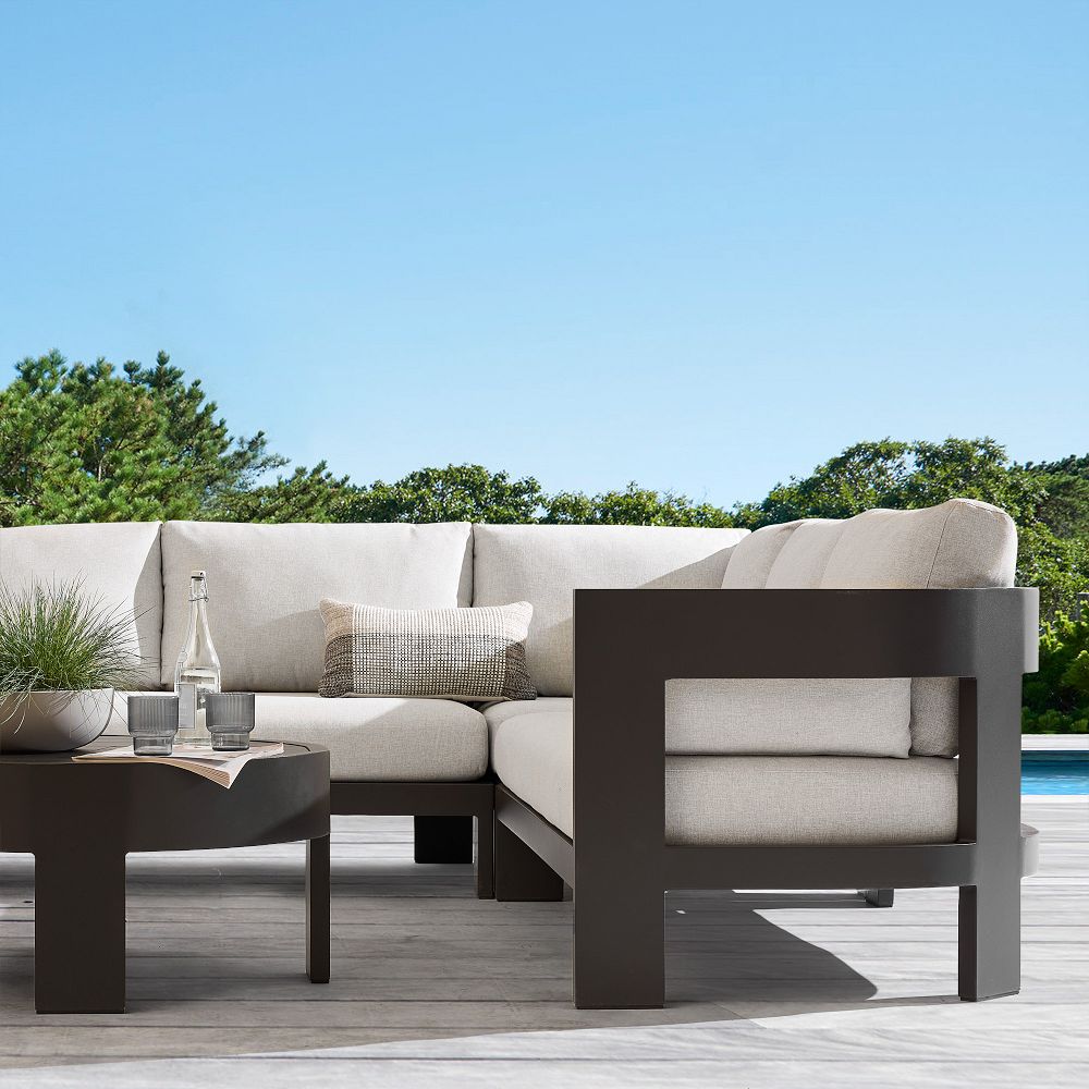 Caldera Aluminum Outdoor 3-Piece L-Shaped Sectional (100") by West Elm