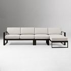 Portside Aluminum Outdoor 3-Piece Chaise Sectional (116")