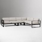 Portside Aluminum Outdoor 4-Piece L-Shaped Sectional (121")