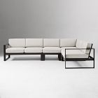 Portside Aluminum Outdoor 4-Piece L-Shaped Sectional (121")