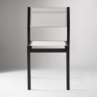 Portside Aluminum Outdoor Textilene Stacking Dining Chair (Set of 2)