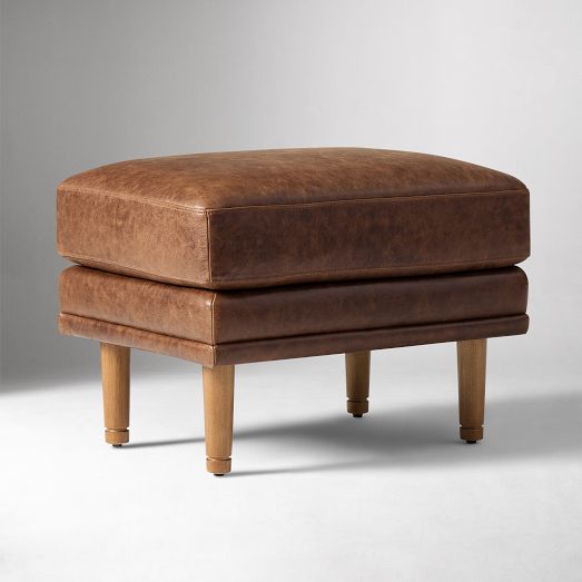 Marcel Leather Chair Ottoman