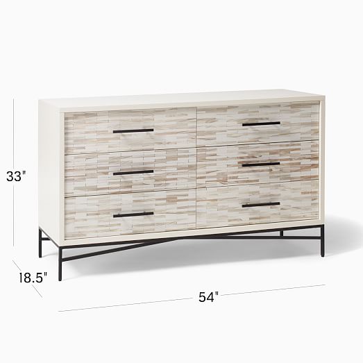 Wood Tiled 6-Drawer Dresser (54") | West Elm Wood Tiled 6-Drawer Dresser (54") | West Elm