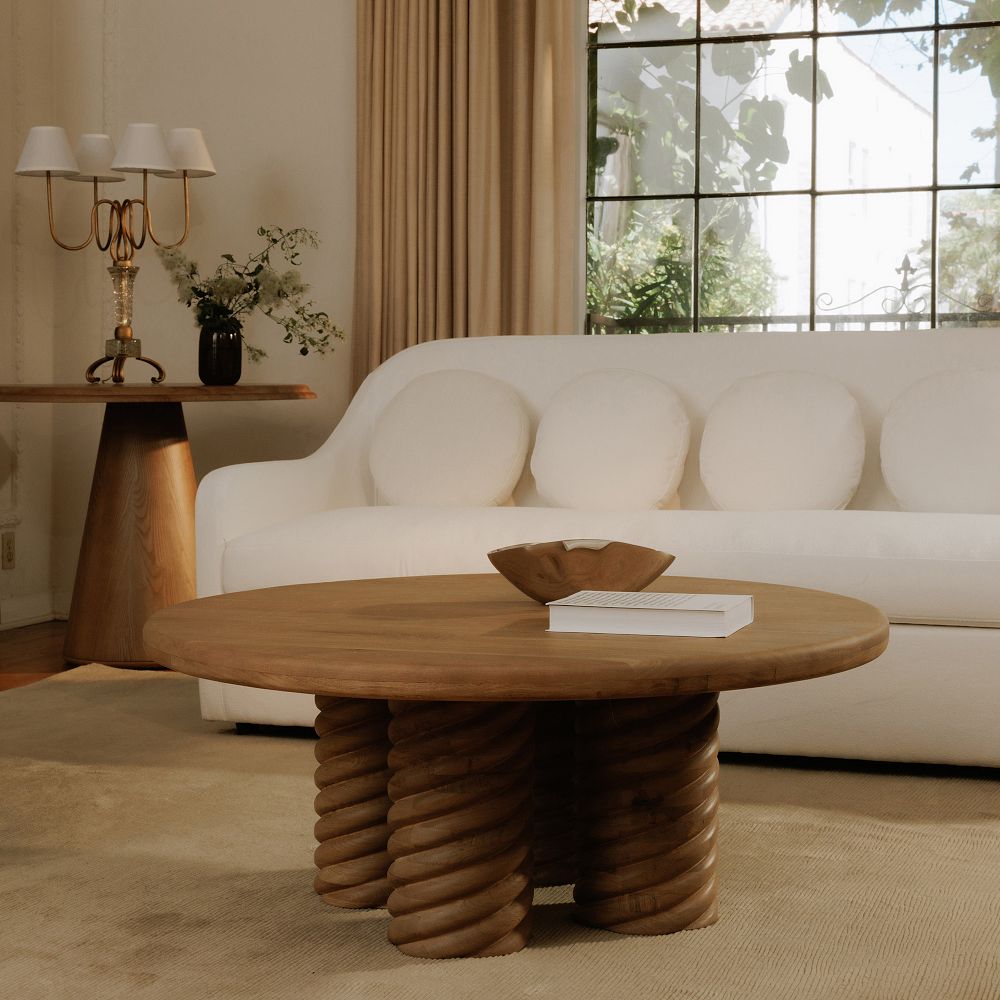 Walke Round Coffee Table (42") by West Elm