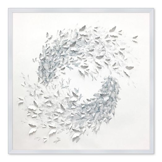 Circling Butterflies Framed Wall Art by West Elm