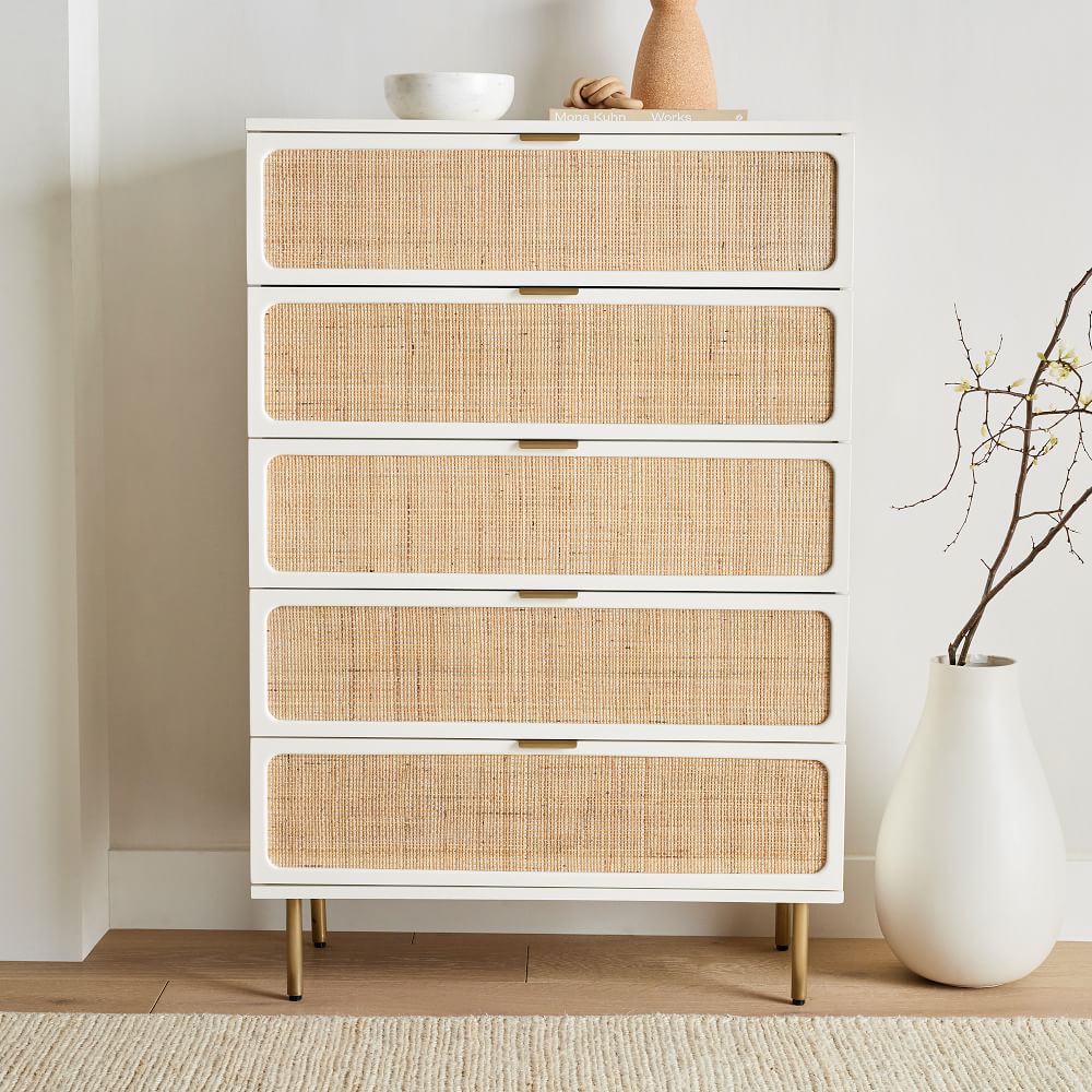 Ida Woven 5-Drawer Dresser (36") by West Elm
