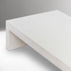 Concrete Waterfall Rectangle Coffee Table (60")