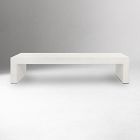 Concrete Waterfall Rectangle Coffee Table (60")