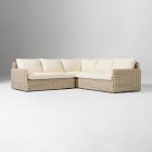 Westport Wicker Slim Profile Outdoor 3-Piece L-Shaped Sectional (97")