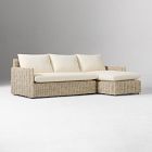 Westport Wicker Slim Profile Outdoor 2-Piece Chaise Sectional (91.5")