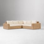 Westport Wicker Outdoor 3-Piece L-Shaped Sectional (108")
