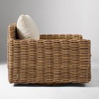 Westport Wicker Outdoor Slim Sofa, Swivel Chair &amp; Wicker Pedestal Coffee Table