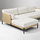 Ventura Aluminum Outdoor 2-Piece Chaise Sectional (102")