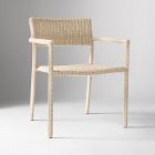 Westport Wicker Slim Profile Outdoor Stacking Dining Arm Chair (Set of 2)