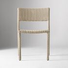 Westport Wicker Slim Profile Outdoor Stacking Side Dining Chair (Set of 2)