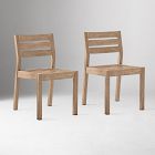 Portside Wood Outdoor Extendable Dining Table (76.5"&ndash;106") &amp; Dining Chairs Set