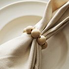 TALLO de OLIVO Wooden Sphere Napkin Ring