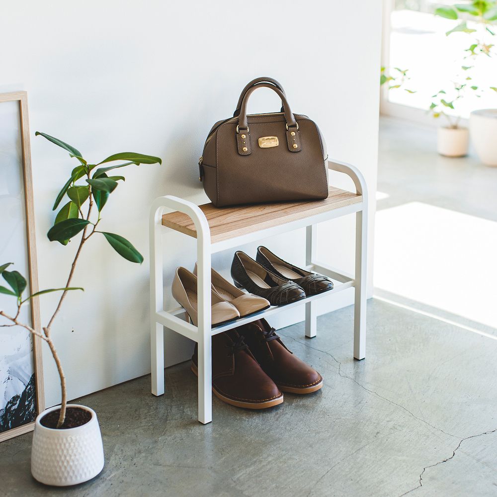 Yamazaki Shoe Organizer & Bench by West Elm