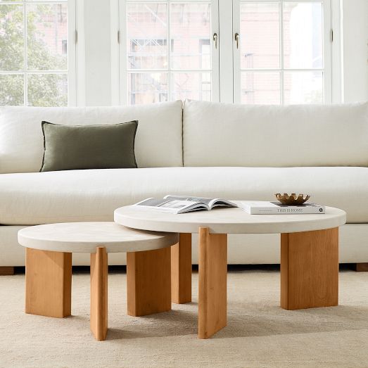 Monti Lava Stone Coffee Table | Modern Living Room Furniture
