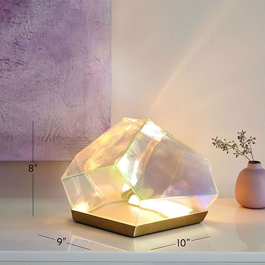 Glass Gem LED Table Lamp | Modern Lighting | West Elm