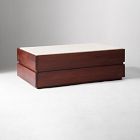 Keegan Solid Wood &amp; Marble Storage Coffee Table (46")
