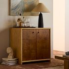 Kyran Wood &amp; Burl Bar Cabinet (31")