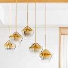 Sculptural 7-Light Geo Chandelier (41.5"&ndash;47")