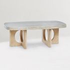 Taliferro Travertine Coffee Table (48")