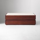 Keegan Solid Wood &amp; Marble Storage Coffee Table (46")