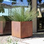 Veradek Corten Steel Indoor/Outdoor Small Cube Planter